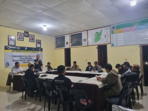 Musyawarah Pembentukan Pengurus KDMP Desa Long Baw